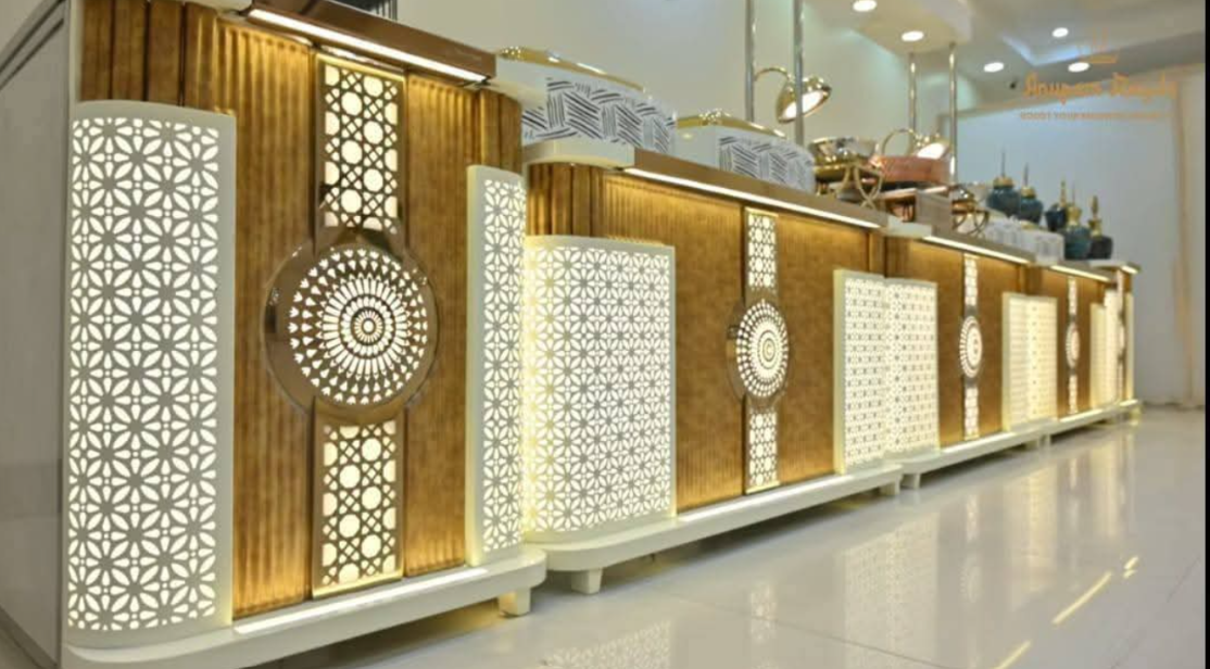 Lid Display Counters - Organized packaging counters for takeaway businesses in Khata Kheri, Saharanpur, Uttar Pradesh, India
